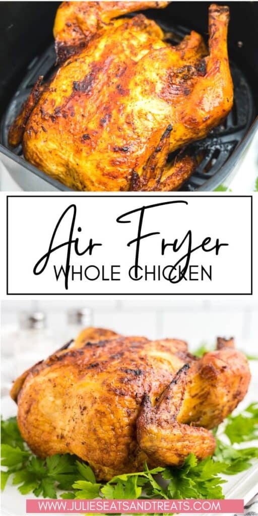 Air Fryer Whole Chicken JET Pinterest Image