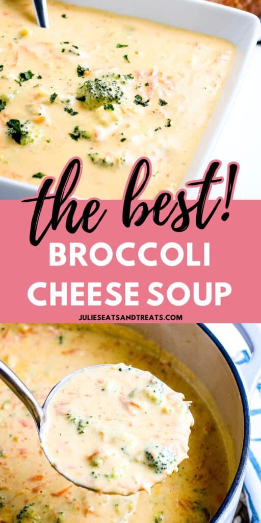 Broccoli Cheese Soup Pinterest Image
