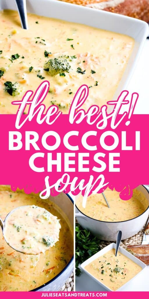 Broccoli Cheese Soup Pinterest Image