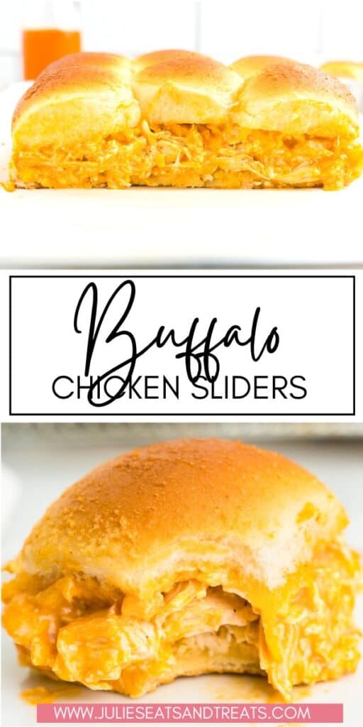 Buffalo Chicken Sliders JET Pinterest Image