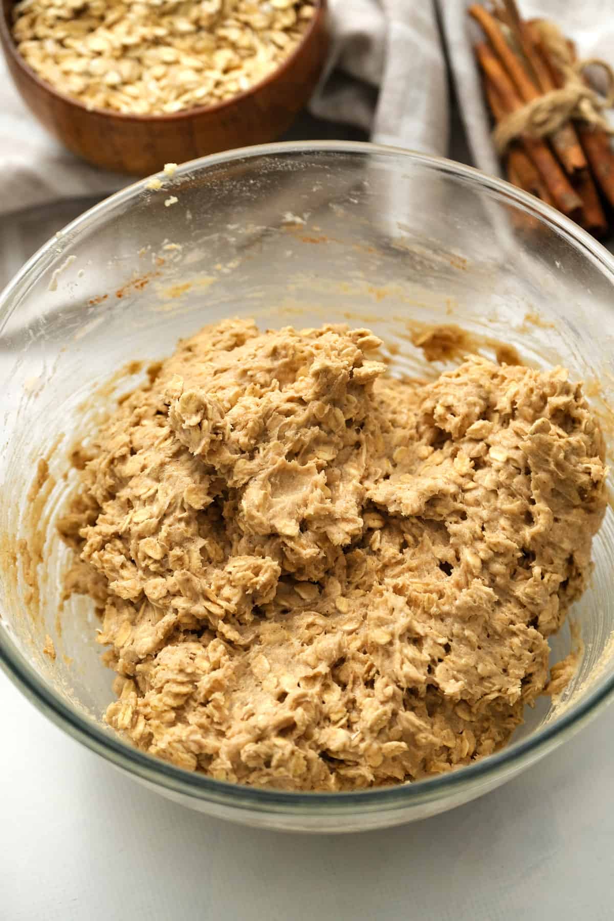 Mixed dough for Oatmeal Cookies