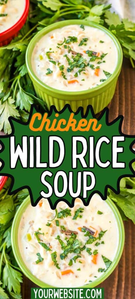 Chicken Wild Rice Soup Pin Image
