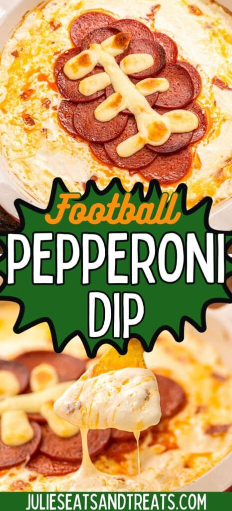 Football Pepperoni Dip Pin Image