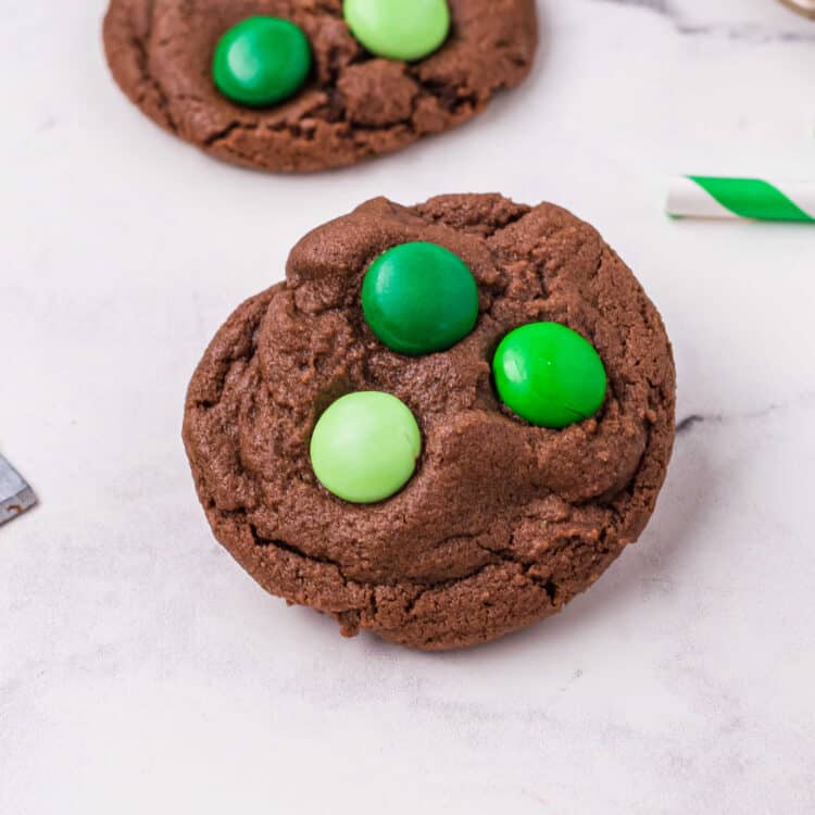 Mint M&M Chocolate Chip Cookies Square Image