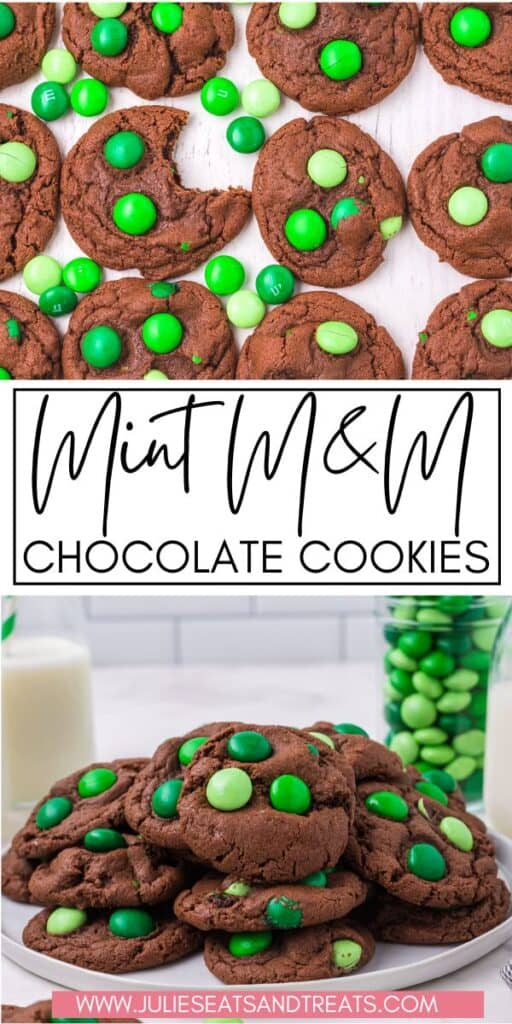 Mint M&M Chocolate Cookies JET Pin Image