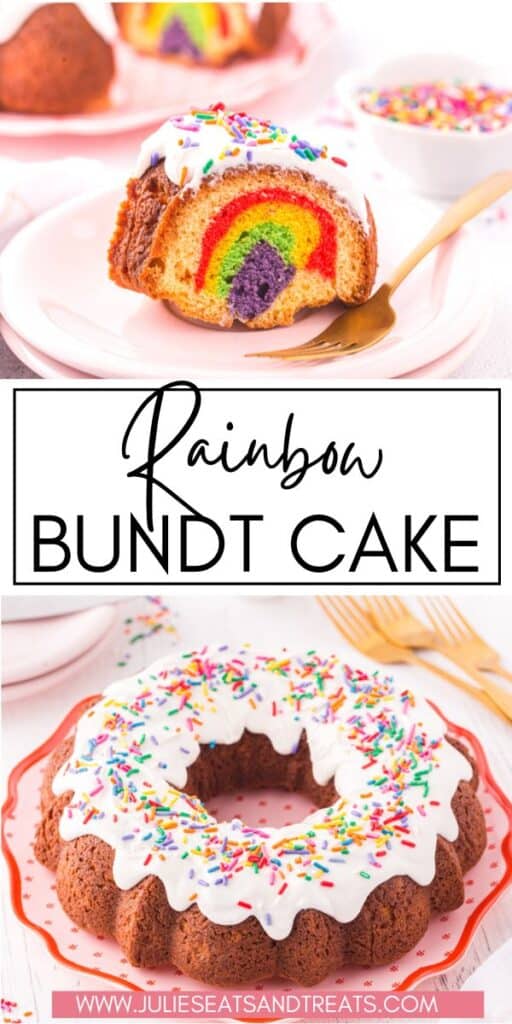 Rainbow Bundt Cake JET Pin Image