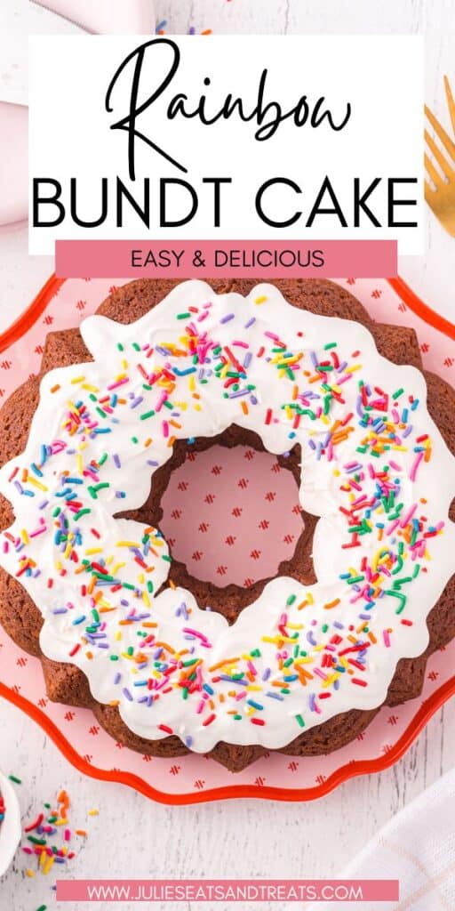 Rainbow Bundt Cake JET Pinterest Image