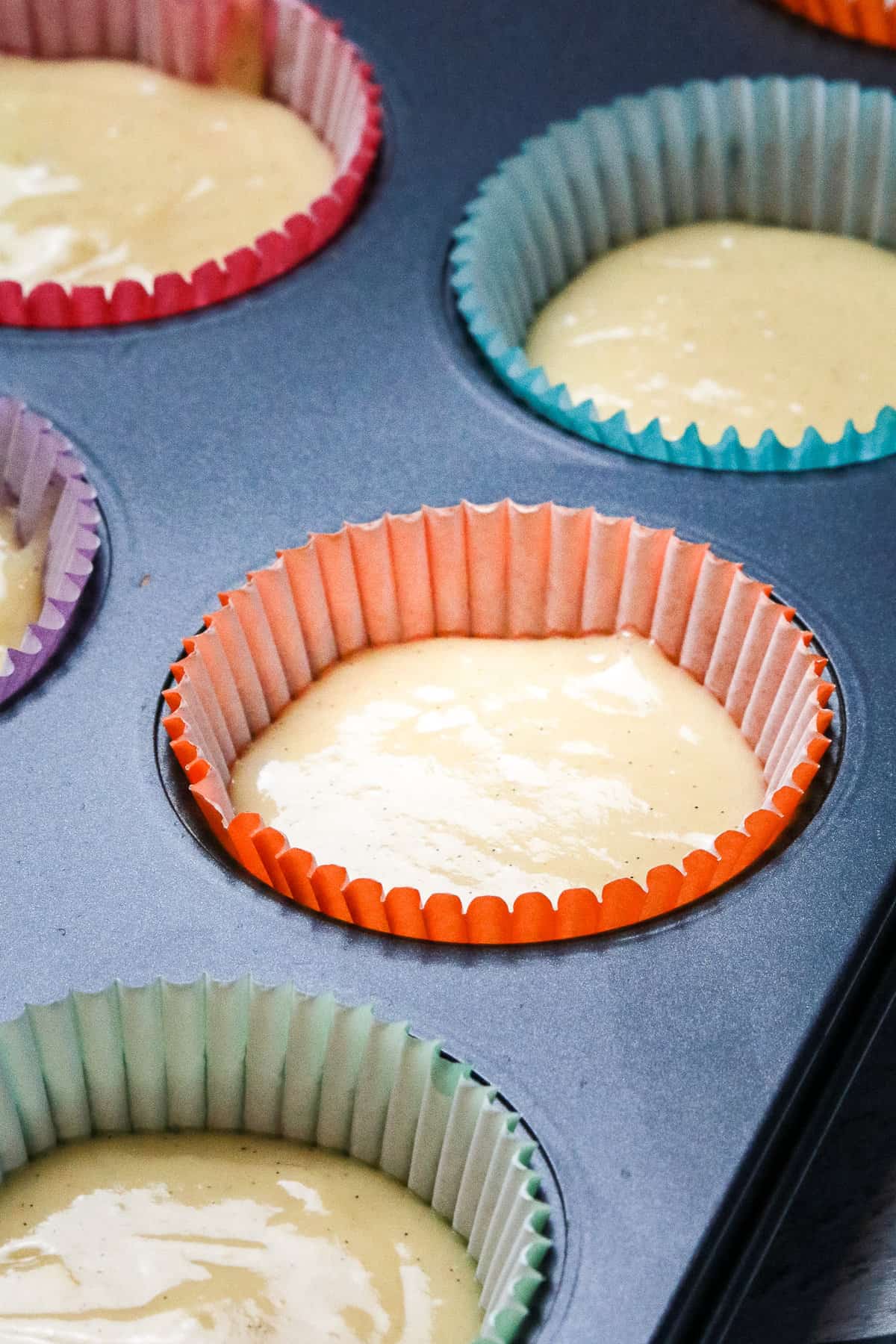 Cupcake Liners filled perfectly.