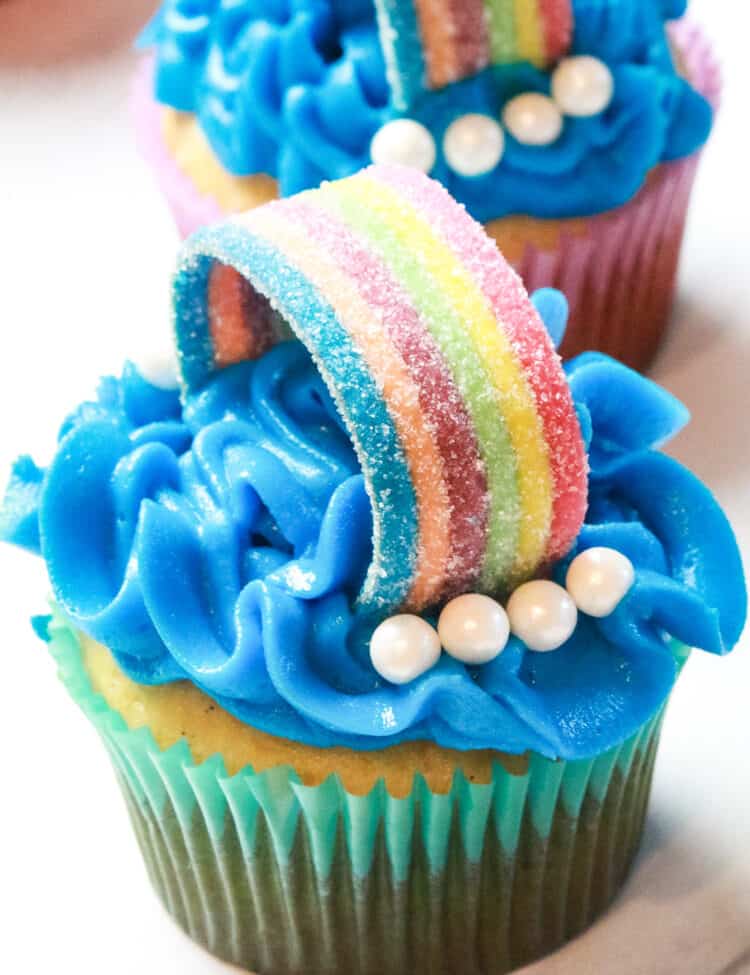 Main image of rainbow cupcakes