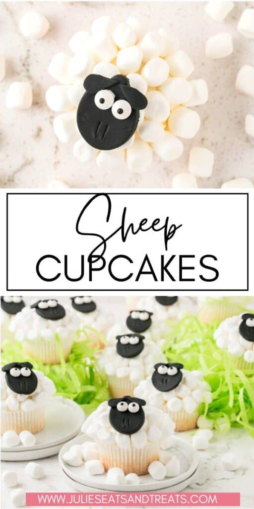 Sheep Cupcakes JET Pin Image
