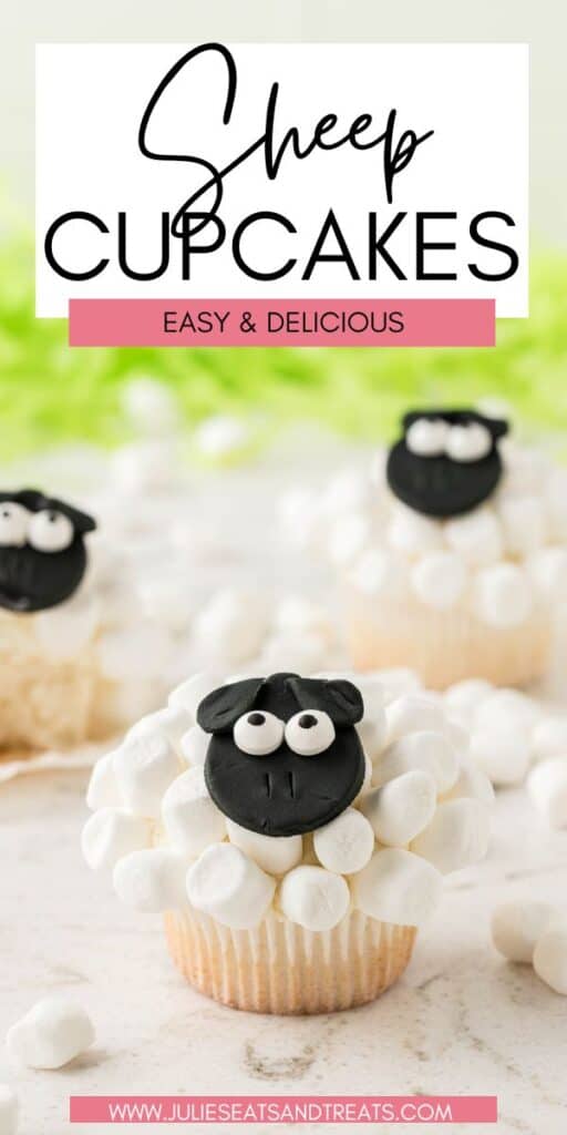 Sheep Cupcakes JET Pinterest Image