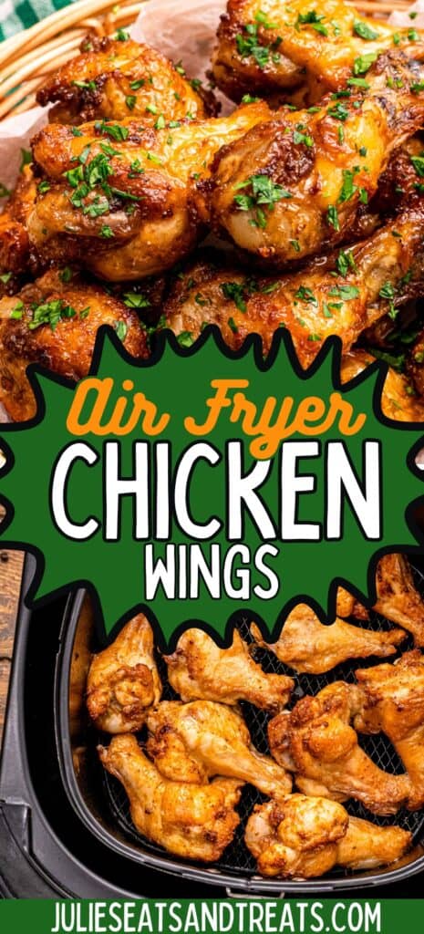 Air Fryer Chicken Wings Pin Image