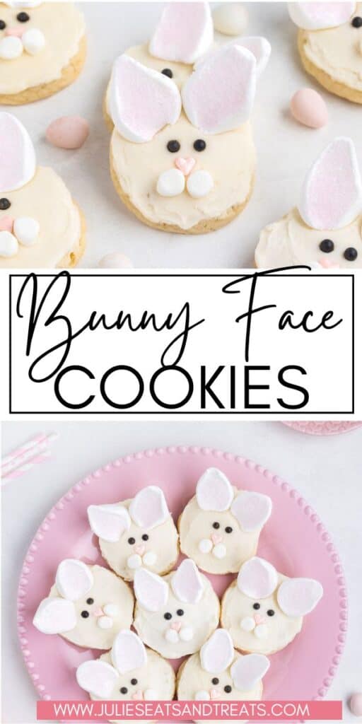 Bunny Face Cookies JET Pinterest Image