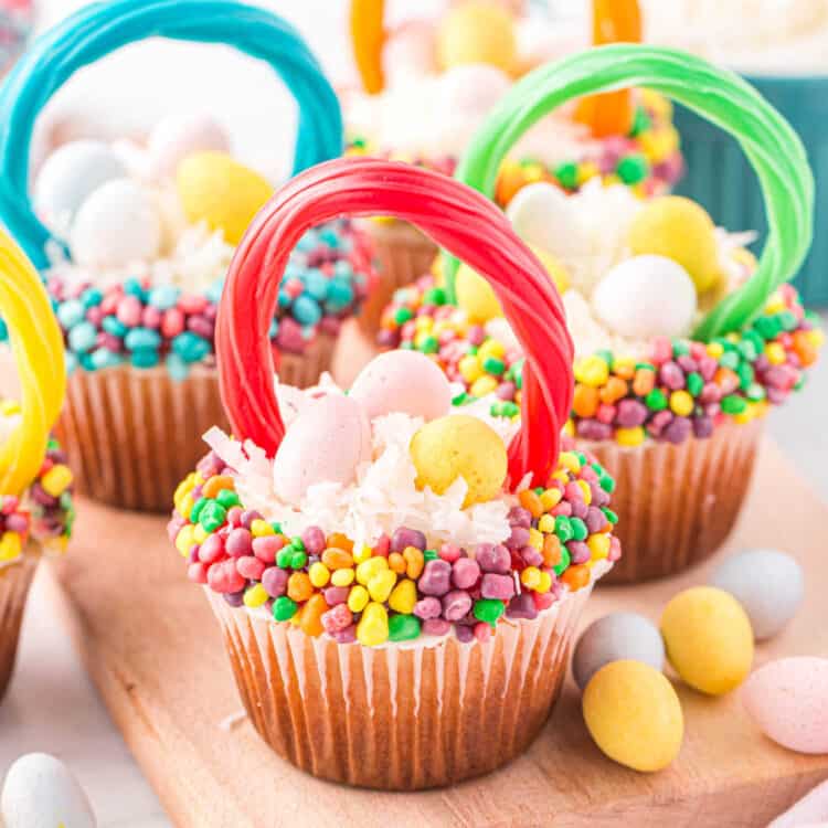Easter Basket Cupcakes Square Image