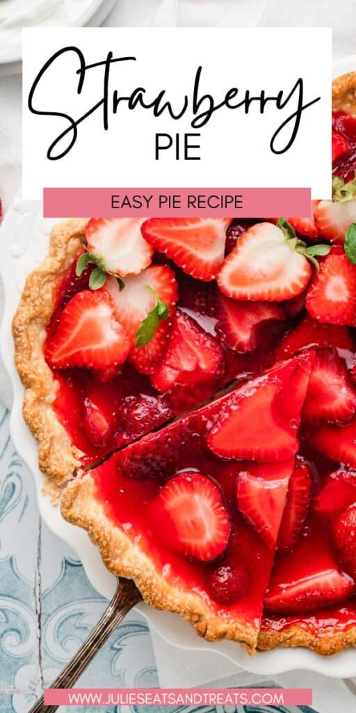 Easy Strawberry Pie JET Pin Image