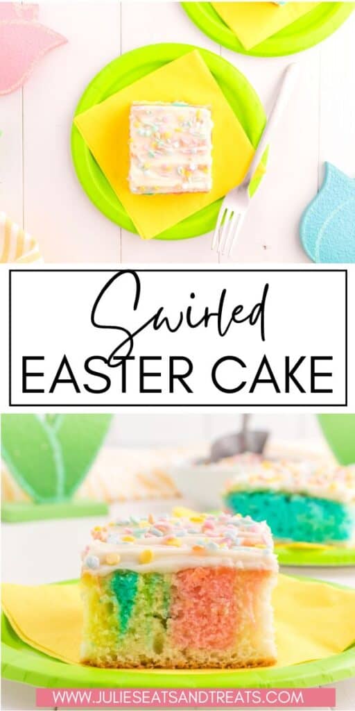 Swirled Easter Cake JET Pin Image