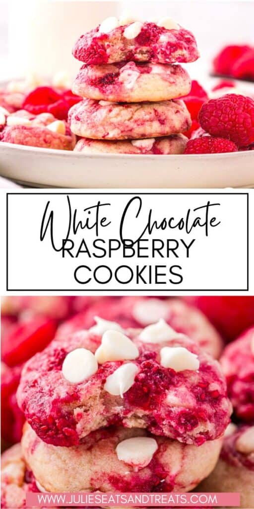 White Chocolate Raspberry Cookies JET Pinterest