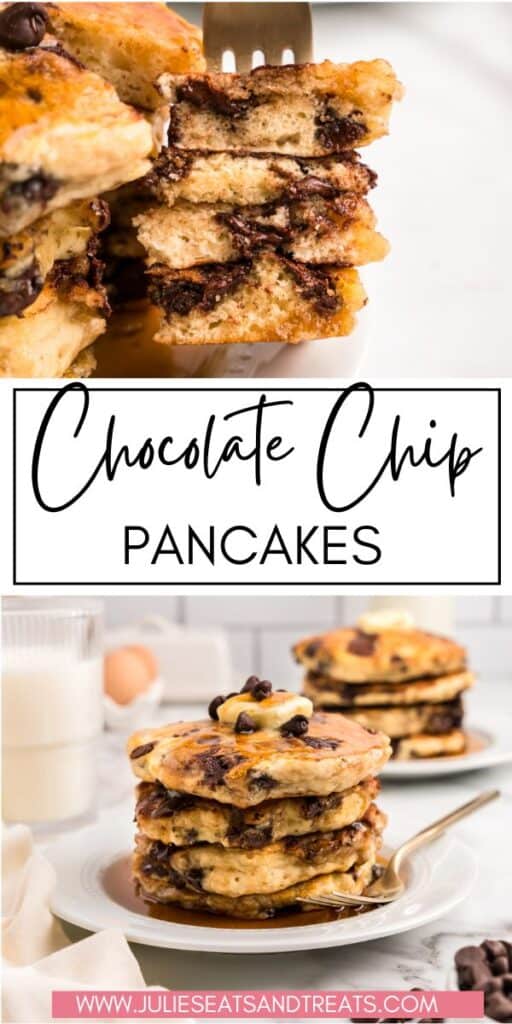 Chocolate Chip Pancakes JET Pin Image