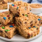 No Bake Peanut Butter Cereal Bars JET Square Image