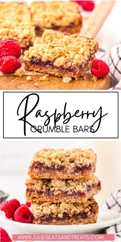 Raspberry Crumble Bars JET Pinterest Image