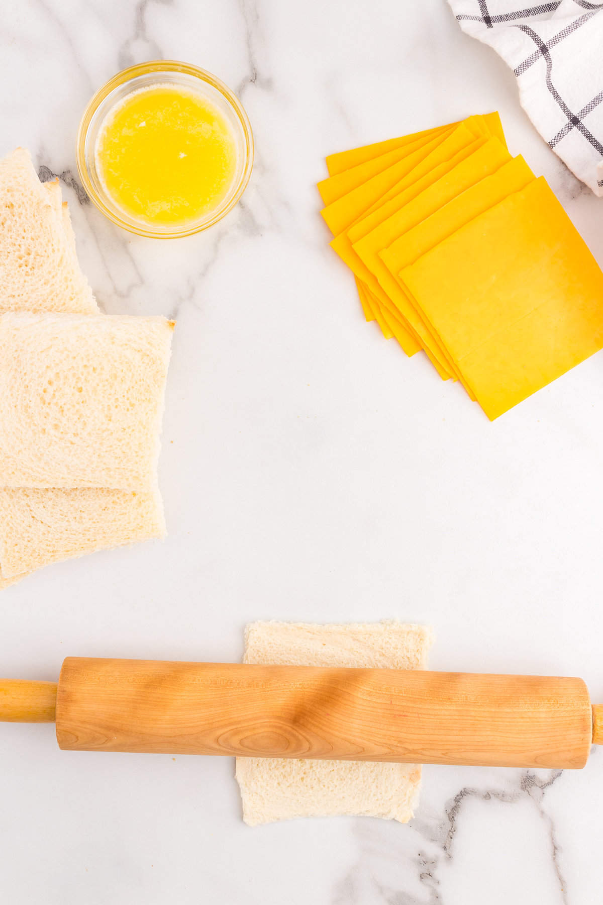Then use a rolling pin ti flatten them.