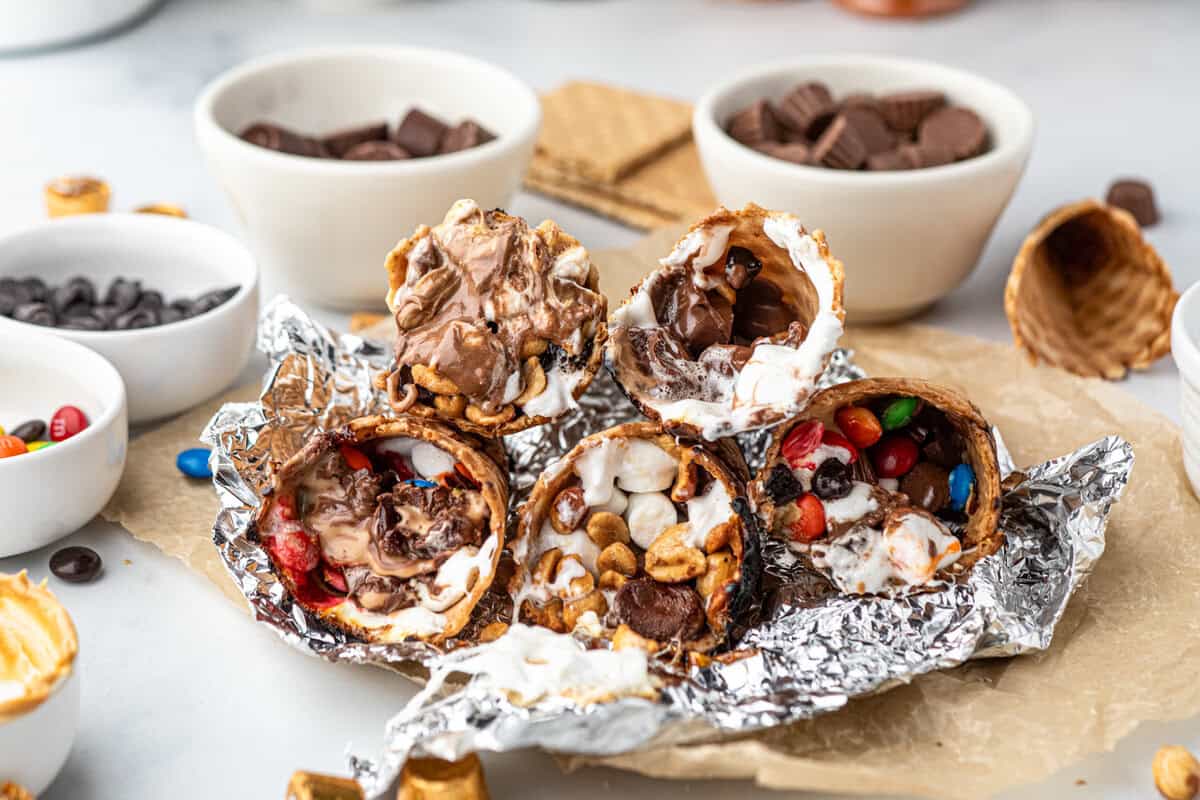 Campfire Cones right out of the oven 
