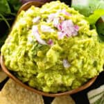 Easy Guacamole recipe in a bowl