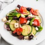 Closeup Square Image of Greek Salad