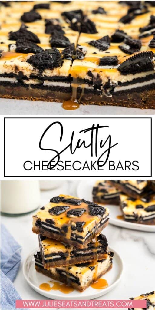 Slutty Cheesecake Bars JET Pinterest