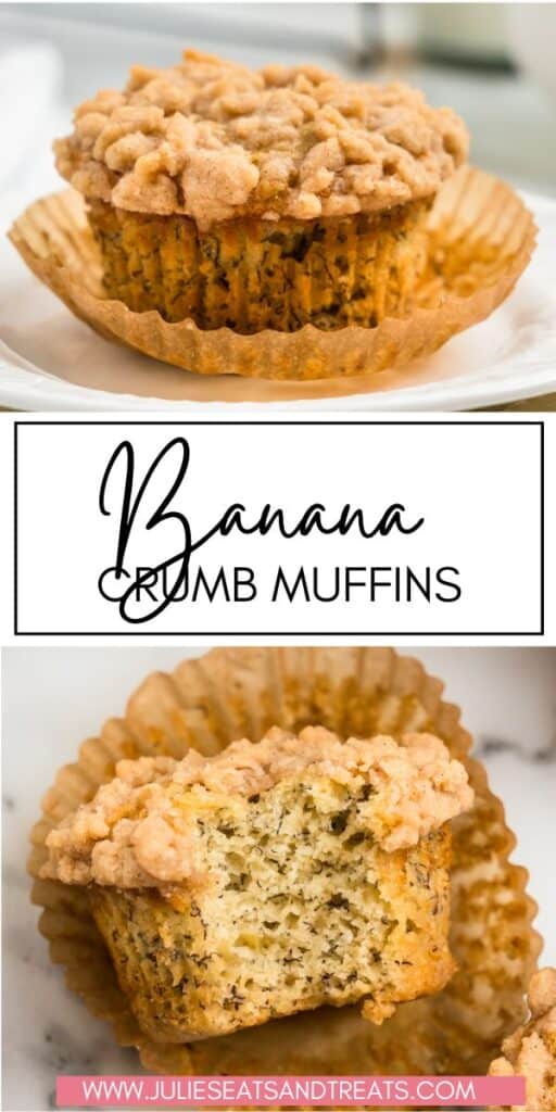 Banana Crumb Muffins JET Pinterest