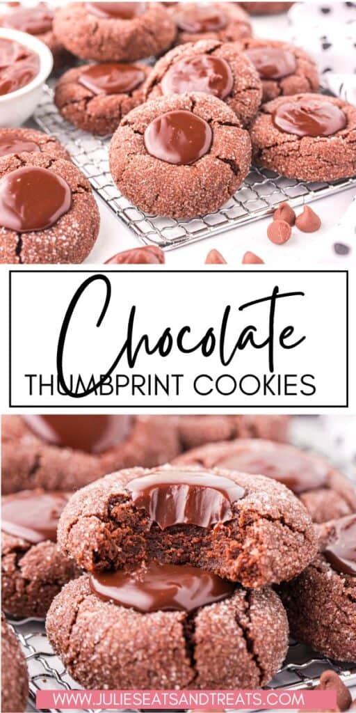 Chocolate Thumbprint Cookies JET Pinterest