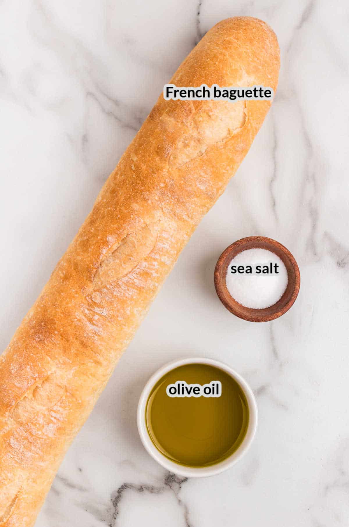 Overhead Image of Crostini Ingredients