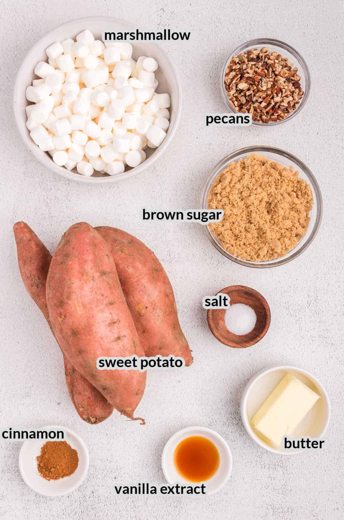 Sweet Potato Casserole Ingredients
