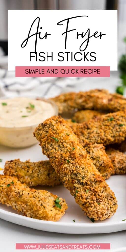 Air Fryer Fish Sticks JET Pinterest Image