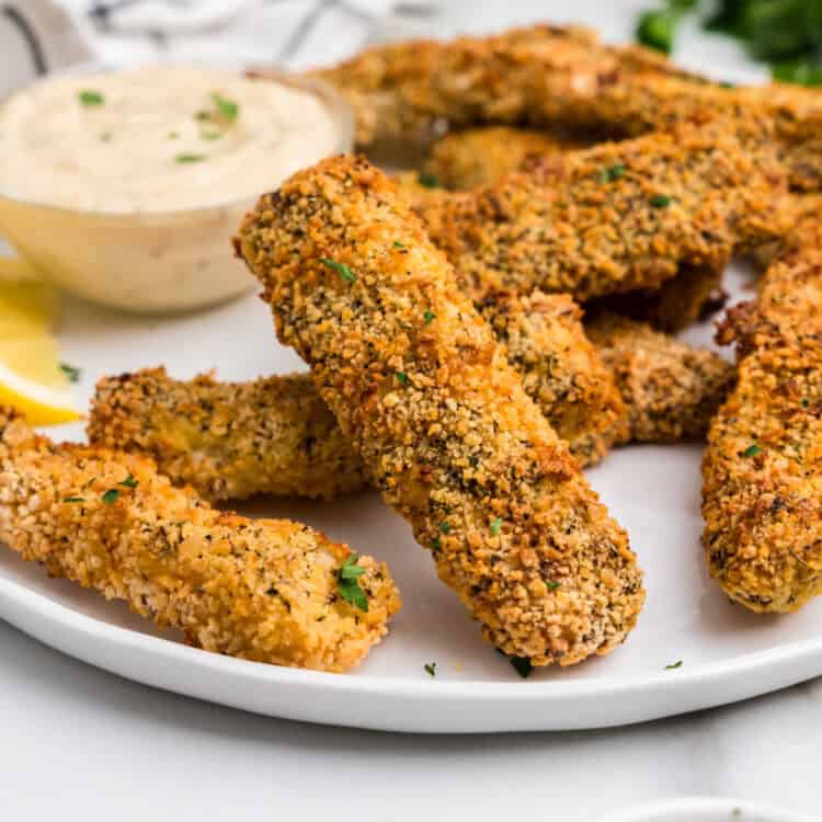 Air Fryer Fish Sticks Square Image