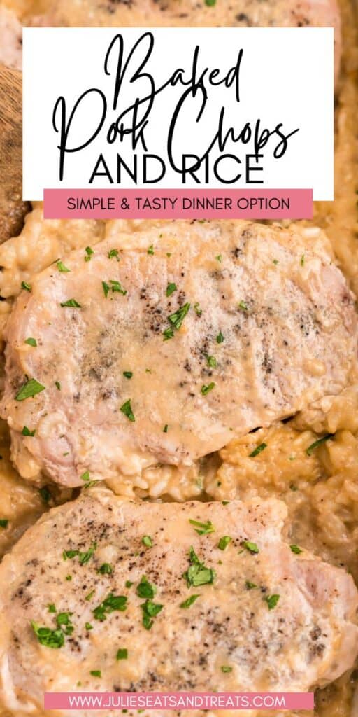 Baked Pork Chops and Rice JET Pin