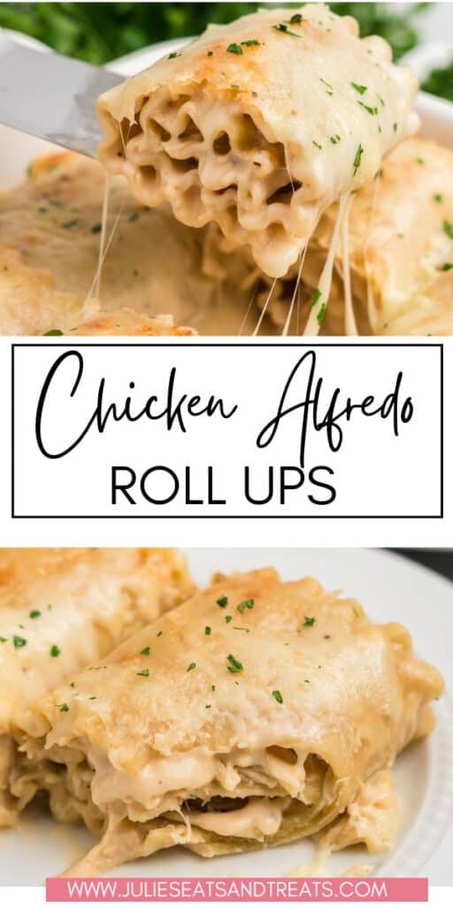 Chicken Alfredo Roll Ups JET Pinterest Image