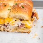 Chicken Bacon Ranch Sliders Square Image