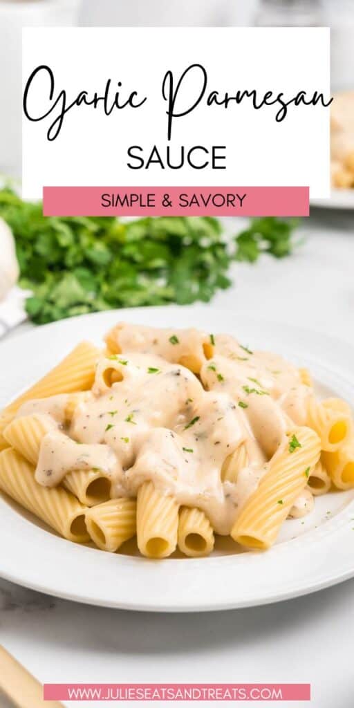 Garlic Parmesan Sauce JET Pin Image
