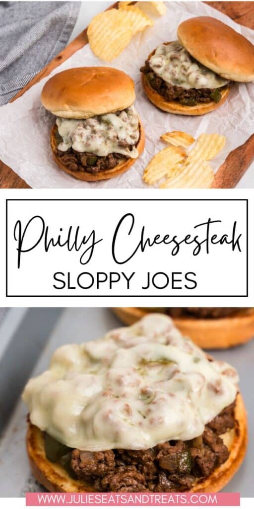 Philly Cheesesteak Sloppy Joe JET Pinterest Image
