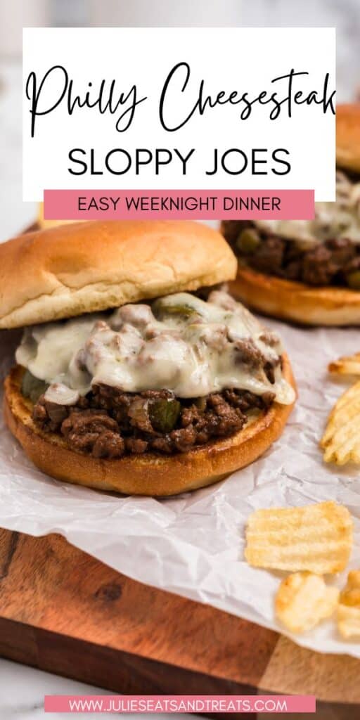Philly Cheesesteak Sloppy Joe JET Pin Image