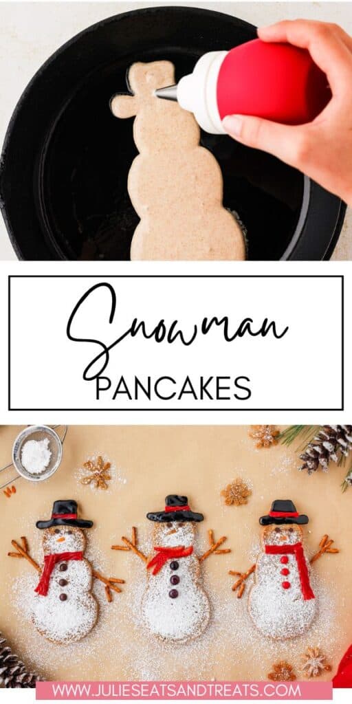Snowman Pancakes JET Pinterest Image
