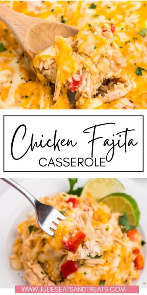 Chicken Fajita Casserole JET Pin Image