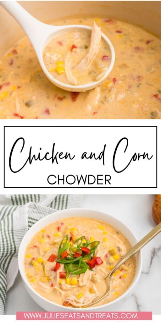 Chicken and Corn Chowder JET Pinterest Image