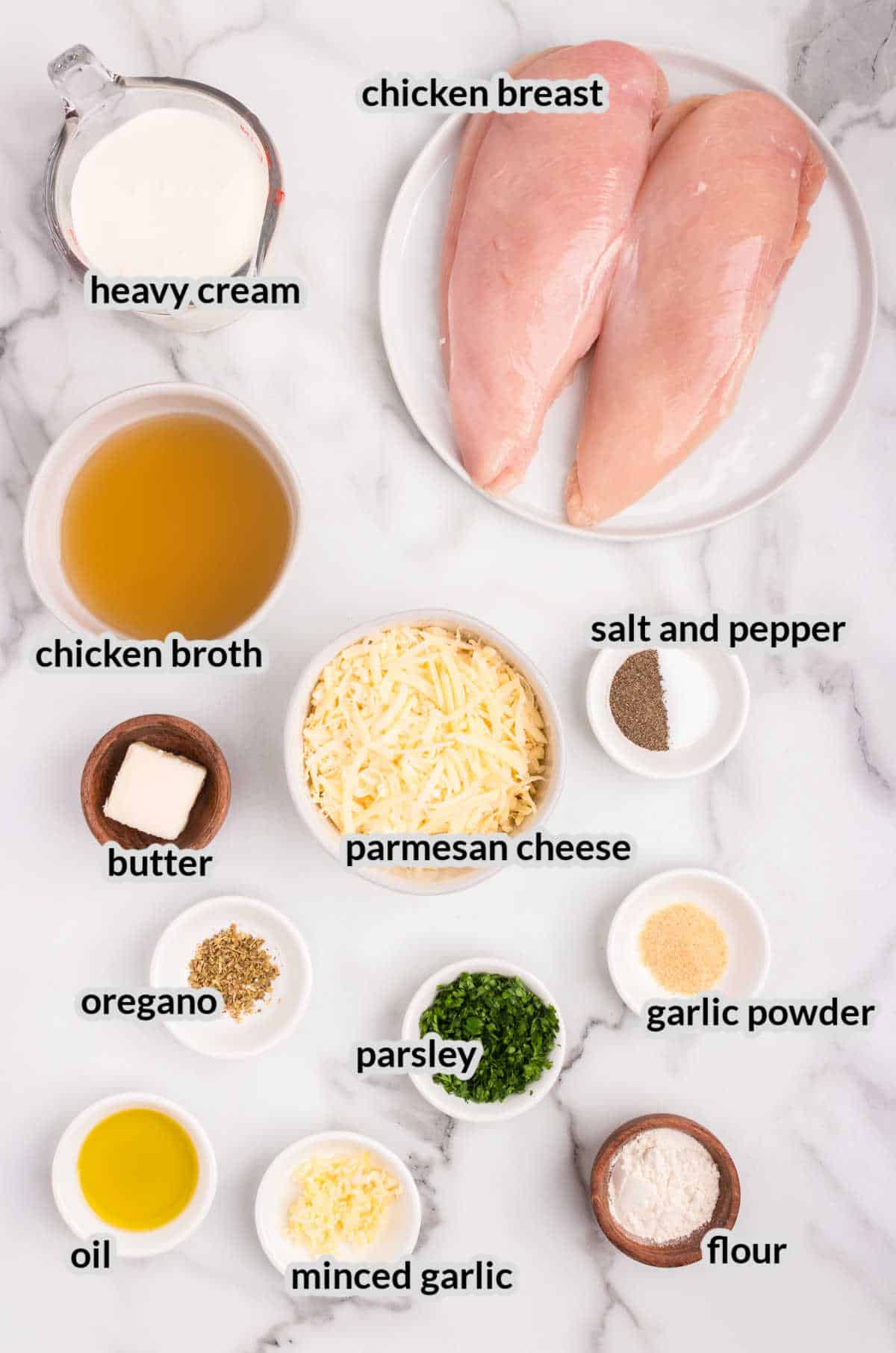 Garlic Parmesan Chicken Ingredients