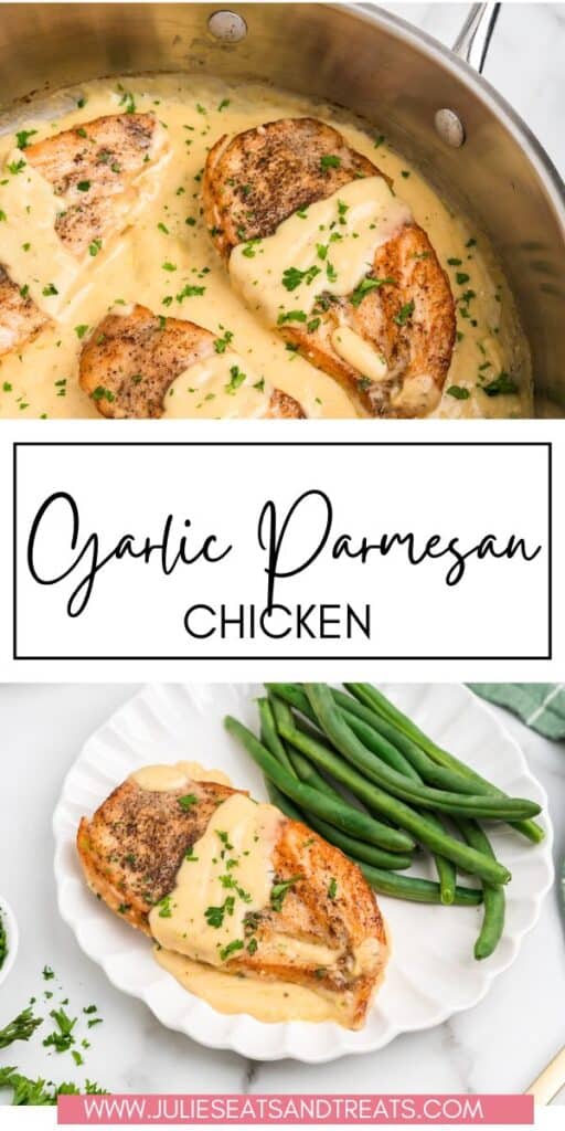 Garlic Parmesan Chicken JET Pinterest Image