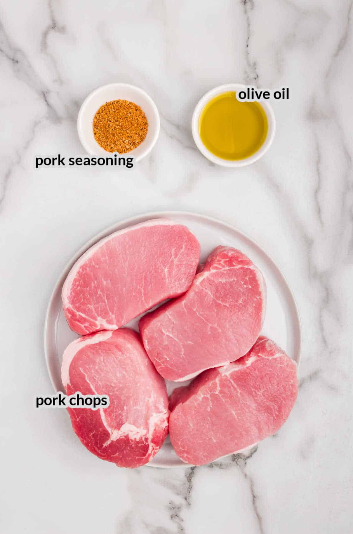 Pan Seared Pork Chops Ingredients