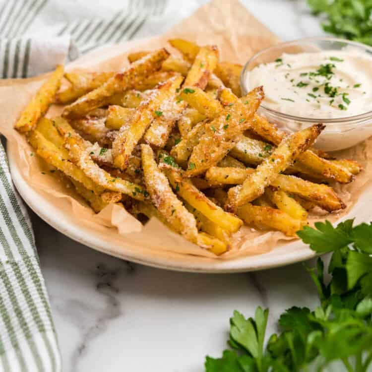 Garlic Parmesan Fries Square Image