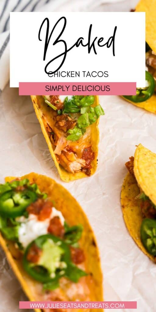 Baked Chicken Tacos JET Pin Image