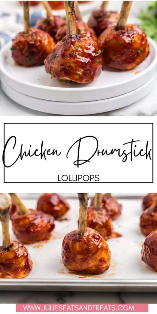 Chicken Drumstick Lollipops JET Pinterest Image